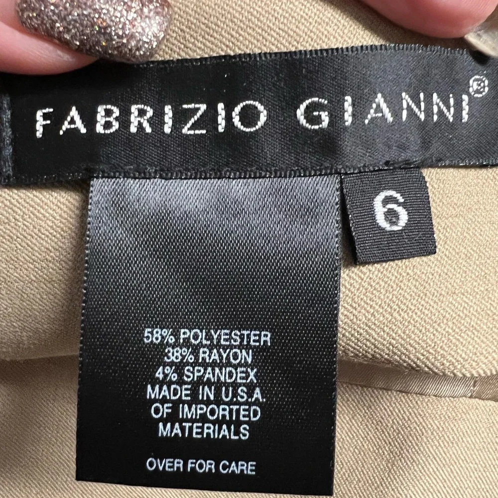 Febrizio Gianni beautiful twill A line midi work skirt - Picture 4 of 6